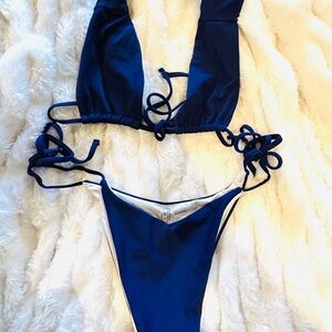 SHEIN Bright Navy Bikini (Top and Bottom)
